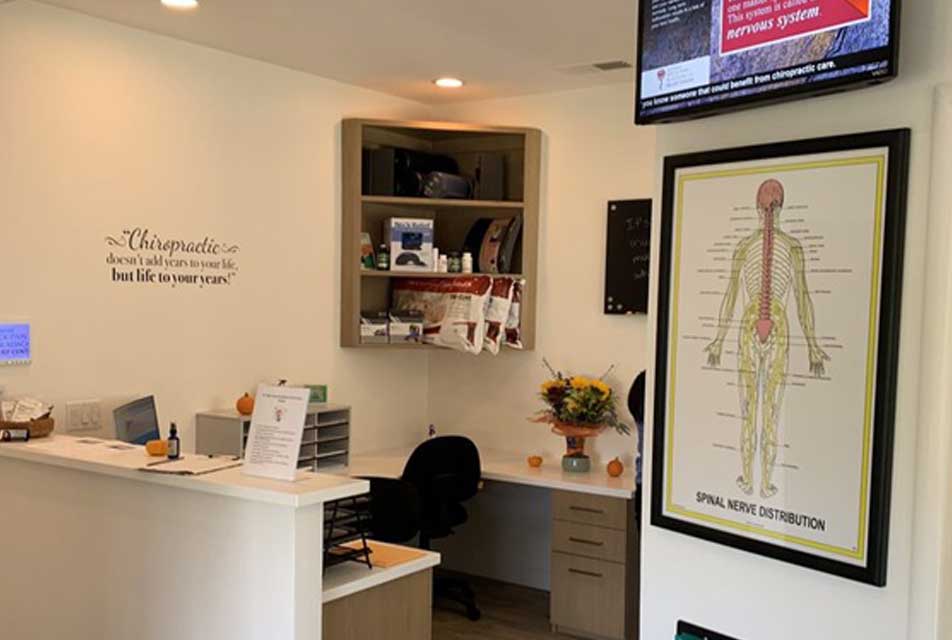 Monterey Chiropractic Care In Monterey reception desk