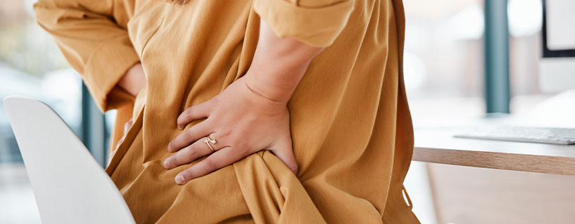 patient needing back pain treatment in Monterey